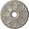 Ekena Millwork Milan Ceiling Medallion (Fits Canopies up to 4 5/8"), 24 1/2"OD x 3 1/2"ID x 1"P, Pearl White CM24MIPWS - alternate 1
